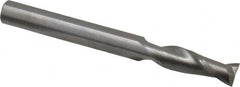 OSG - 1/4", 3/4" LOC, 1/4" Shank Diam, 2-1/2" OAL, 2 Flute, Solid Carbide Square End Mill - Single End, Uncoated, Spiral Flute, 30° Helix, Centercutting, Right Hand Cut, Right Hand Flute, Series 402 - Americas Industrial Supply