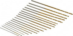 Interstate - 118° Point, TiN Finish, High Speed Steel Jobber Length Drill Bit Set - Americas Industrial Supply