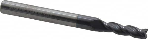 Niagara Cutter - 5/32", 3 Flute, Single End, Solid Carbide, 0.0080 - 0.0100" Corner Radius End Mill - 2" OAL, 35° Helix, Right Hand Flute, 9/16" LOC, Right Hand Cut - Americas Industrial Supply