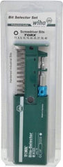 Wiha - 11 Piece, Screwdriver Bit Set - T7 to T40 Torx - Americas Industrial Supply
