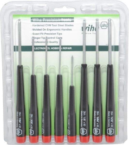 Wiha - 8 Piece, Hex Driver Set - Hex - Americas Industrial Supply