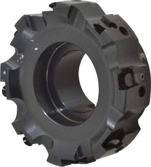 Kennametal - 8 Inserts, 4" Cut Diam, 1-1/2" Arbor Diam, 0.236" Max Depth of Cut, Indexable Square-Shoulder Face Mill - 0/90° Lead Angle, 1-3/4" High, SPHX 1205... Insert Compatibility, Series Fix-Perfect - Americas Industrial Supply