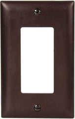 Pass & Seymour - 3 Gang, 4-1/2 Inch Long x 6.563 Inch Wide, Standard Switch Plate - Decorator Switch, Light Almond, Nylon - Americas Industrial Supply