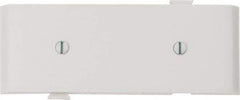 Pass & Seymour - 1 Gang, 4.9062 Inch Long x 1-13/16 Inch Wide, Blank Wall Plate - Blank, White, Nylon - Americas Industrial Supply