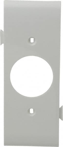 Pass & Seymour - 1 Gang, 4.9062 Inch Long x 1-13/16 Inch Wide, Sectional Wall Plate - Single Outlet Center Panel, White, Nylon - Americas Industrial Supply