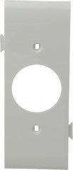 Pass & Seymour - 1 Gang, 4.9062 Inch Long x 1-13/16 Inch Wide, Sectional Wall Plate - Single Outlet Center Panel, White, Nylon - Americas Industrial Supply