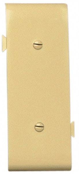 Pass & Seymour - 1 Gang, 4.9062 Inch Long x 1-13/16 Inch Wide, Blank Wall Plate - Blank, Ivory, Nylon - Americas Industrial Supply