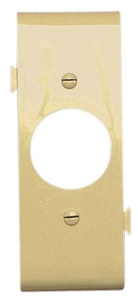 Pass & Seymour - 1 Gang, 4.9062 Inch Long x 1-13/16 Inch Wide, Sectional Wall Plate - Single Outlet Center Panel, Ivory, Nylon - Americas Industrial Supply