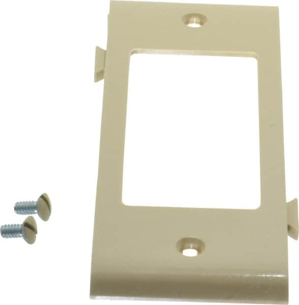 Pass & Seymour - 1 Gang, 4.9062 Inch Long x 1-13/16 Inch Wide, Sectional Switch Plate - Decorator Switch Center Panel, Ivory, Nylon - Americas Industrial Supply