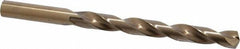 Interstate - 23/64" 135° Cobalt Jobber Drill - Bright Finish, Right Hand Cut, Spiral Flute, 4-7/8" OAL, Split Point - Americas Industrial Supply