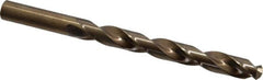 Interstate - 27/64" 135° Cobalt Jobber Drill - Bright Finish, Right Hand Cut, Spiral Flute, 5-3/8" OAL, Split Point - Americas Industrial Supply