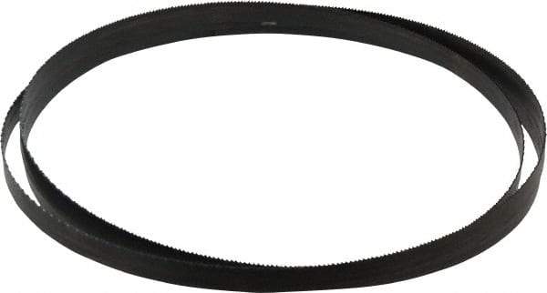 Disston - 14 TPI, 7' 5" Long x 1/2" Wide x 0.025" Thick, Welded Band Saw Blade - Carbon Steel, Toothed Edge, Raker Tooth Set, Hard Back, Contour Cutting - Americas Industrial Supply