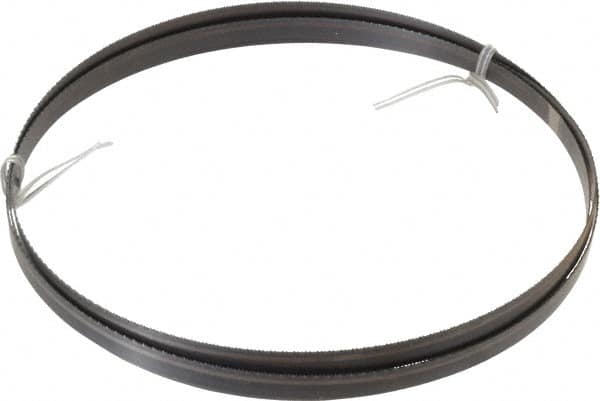 Disston - 18 TPI, 7' 9" Long x 1/2" Wide x 0.025" Thick, Welded Band Saw Blade - Carbon Steel, Toothed Edge, Raker Tooth Set, Hard Back, Contour Cutting - Americas Industrial Supply