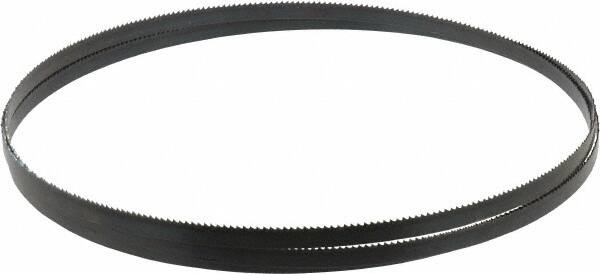 Disston - 10 TPI, 7' 9-1/2" Long x 3/8" Wide x 0.025" Thick, Welded Band Saw Blade - Carbon Steel, Toothed Edge, Raker Tooth Set, Hard Back, Contour Cutting - Americas Industrial Supply