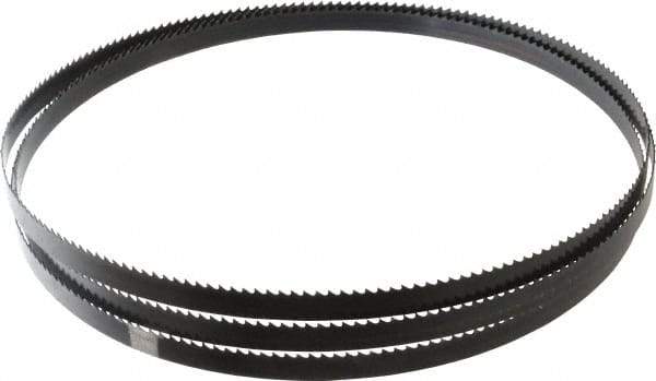 Disston - 6 TPI, 7' 9-1/2" Long x 1/2" Wide x 0.025" Thick, Welded Band Saw Blade - Carbon Steel, Toothed Edge, Raker Tooth Set, Hard Back, Contour Cutting - Americas Industrial Supply