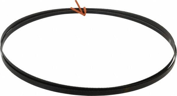 Disston - 14 TPI, 12' 6" Long x 1/2" Wide x 0.025" Thick, Welded Band Saw Blade - Carbon Steel, Toothed Edge, Raker Tooth Set, Hard Back, Contour Cutting - Americas Industrial Supply
