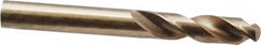 Interstate - 10mm 135° Cobalt Screw Machine Drill Bit - Bright Finish, Right Hand Cut, 43mm Flute Length, 89mm OAL, Split Point - Americas Industrial Supply