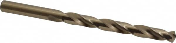 Interstate - Letter O 135° Cobalt Jobber Drill - Bright Finish, Right Hand Cut, Spiral Flute, 4-1/2" OAL, Split Point - Americas Industrial Supply