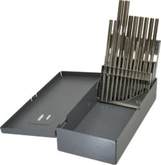 Alvord Polk - 1/16" to 3/8", Chucking Reamer Set - Straight Flute, Right Hand Cut, 21 Pieces - Americas Industrial Supply