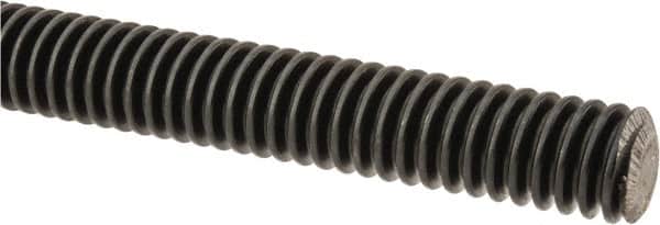 Keystone Threaded Products - 1/2-10 Acme, 3' Long, Alloy Steel Precision Acme Threaded Rod - Left Hand Thread, 2C Fit - Americas Industrial Supply