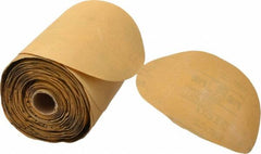 3M - 6" Diam, 180 Grit FEPA, Aluminum Oxide Adhesive PSA Disc - Very Fine Grade, Gold, A Weighted Backing, Flexible, Use with Random Orbital Sanders - Americas Industrial Supply