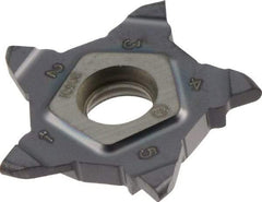 Iscar - 24N157079PENTA Grade IC908, 1/16" Cutting Width Carbide Grooving Insert - 0.118" Max Depth of Cut, Right Hand, 0.031" Corner Radius, TiAlN Finish - Americas Industrial Supply