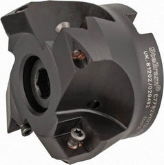 Kennametal - 2-1/2" Cut Diam, 0.098" Max Depth, 1" Arbor Hole, 4 Inserts, XD 12 Insert Style, Indexable Copy Face Mill - C7792VXD12-A2.50Z04R Cutter Style, 1.574" High, Through Coolant, Series 7792 - Americas Industrial Supply