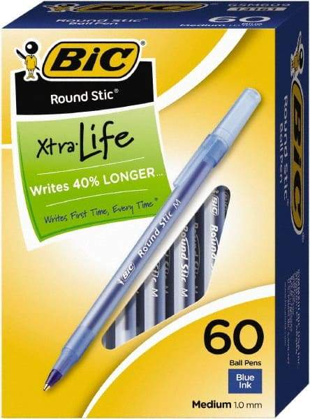 Bic - Conical Ball Point Pen - Blue - Americas Industrial Supply