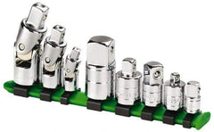 SK - 8 Piece Universal & Socket Adapter Set - 1/4F x 3/8M, 3/8F x 1/4M, 3/8F x 1/2M, 1/2F x 3/8M, 1/2F x 3/4M" 1/4, 3/8, 1/2" - Americas Industrial Supply