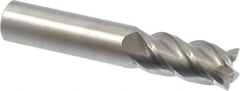 Accupro - 18mm, 38mm LOC, 18mm Shank Diam, 100mm OAL, 4 Flute, Solid Carbide Square End Mill - Single End, Uncoated, Spiral Flute, 40° Helix, Centercutting, Right Hand Cut, Right Hand Flute - Americas Industrial Supply