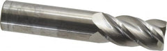 Accupro - 20mm, 38mm LOC, 20mm Shank Diam, 100mm OAL, 4 Flute, Solid Carbide Square End Mill - Single End, Uncoated, Spiral Flute, 40° Helix, Centercutting, Right Hand Cut, Right Hand Flute - Americas Industrial Supply