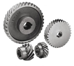 Boston Gear - 24 Pitch, 1" Pitch Diam, 1.059" OD, 24 Tooth Helical Gear - 1/4" Face Width, 1/2" Bore Diam, 14.5° Pressure Angle, Steel - Americas Industrial Supply