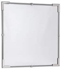 PRO-SAFE - Indoor Rectangular Flat Safety, Traffic & Inspection Mirrors - Acrylic Lens, Hardboard Backing, 12" High - Americas Industrial Supply