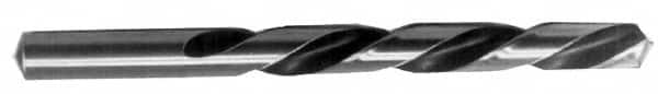 Chicago-Latrobe - #58 118° High Speed Steel Jobber Drill - Bright Finish, Left Hand Cut, Spiral Flute, Straight Shank, 1-5/8" OAL, Standard Point - Americas Industrial Supply