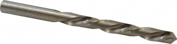 Made in USA - 23/64" 118° High Speed Steel Jobber Drill - Bright Finish, Left Hand Cut, Spiral Flute, Straight Shank, 4-7/8" OAL, Standard Point - Americas Industrial Supply