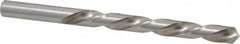 Made in USA - 3/8" 118° High Speed Steel Jobber Drill - Bright Finish, Left Hand Cut, Spiral Flute, Straight Shank, 5" OAL, Standard Point - Americas Industrial Supply