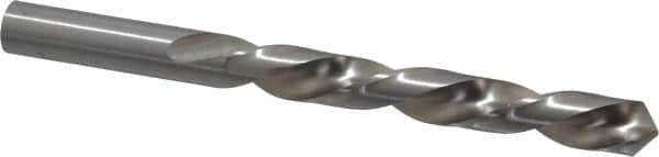 Made in USA - 31/64" 118° High Speed Steel Jobber Drill - Bright Finish, Left Hand Cut, Spiral Flute, Straight Shank, 5-7/8" OAL, Standard Point - Americas Industrial Supply