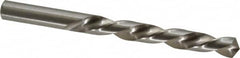 Made in USA - 1/2" 118° High Speed Steel Jobber Drill - Bright Finish, Left Hand Cut, Spiral Flute, Straight Shank, 6" OAL, Standard Point - Americas Industrial Supply