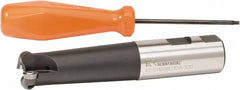 Kennametal - 3/4" Cut Diam, 1" Shank Diam, 5.28" OAL, Indexable Ball Nose End Mill - Americas Industrial Supply