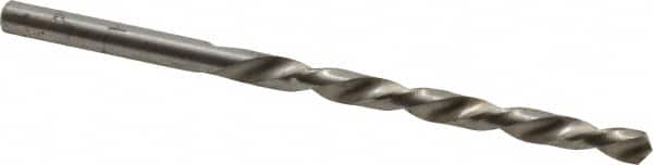 Made in USA - #18 118° High Speed Steel Jobber Drill - Bright Finish, Left Hand Cut, Spiral Flute, Straight Shank, 3-1/4" OAL, Standard Point - Americas Industrial Supply
