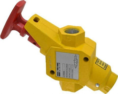 Parker - 3/4" NPT Safety Lockout Valve - 3-Way, 2 Position, Handle, 9.5 CV Rate, 250 Max psi & 160°F Max Temp - Americas Industrial Supply