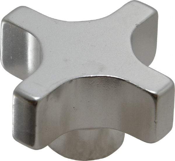 Gibraltar - 38.1mm Head Diam, 4 Point Lobed Knob - Aluminum - Americas Industrial Supply