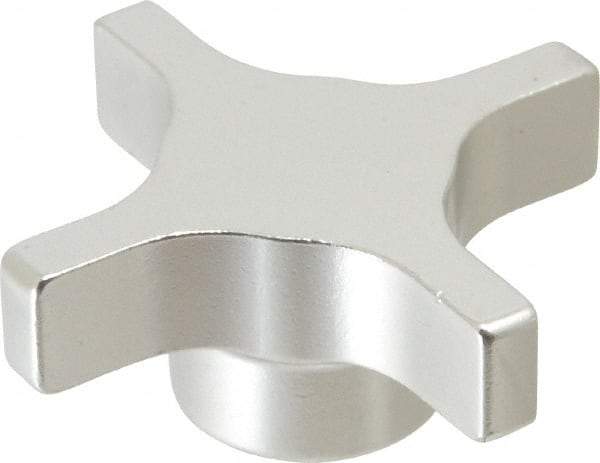 Gibraltar - 76.2mm Head Diam, 4 Point Lobed Knob - Aluminum - Americas Industrial Supply