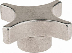 Gibraltar - 76.2mm Head Diam, 4 Point Lobed Knob - M16x2 Hole, Aluminum - Americas Industrial Supply