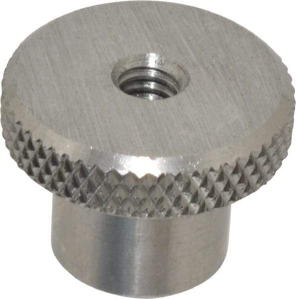 Gibraltar - 1" Head, Knurled Knob - Tapped Thru, Stainless Steel - Americas Industrial Supply
