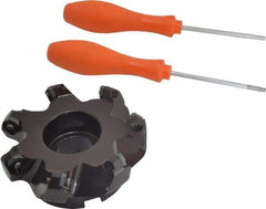 Kennametal - 100.08mm Cut Diam, 1-1/4" Arbor Hole, 6.6mm Max Depth of Cut, 45° Indexable Chamfer & Angle Face Mill - 7 Inserts, SEKT 1404... Insert, Right Hand Cut, 7 Flutes, Series KSSM - Americas Industrial Supply