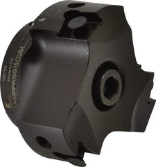 Kennametal - 3 Inserts, 2-1/2" Cut Diam, 3/4" Arbor Diam, 0.394" Max Depth of Cut, Indexable Square-Shoulder Face Mill - 0/90° Lead Angle, 39.88mm High, BGHX 15L5... Insert Compatibility, Series Fix-Perfect - Americas Industrial Supply