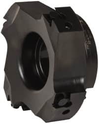 Kennametal - 4 Inserts, 4" Cut Diam, 1-1/4" Arbor Diam, 0.394" Max Depth of Cut, Indexable Square-Shoulder Face Mill - 0/90° Lead Angle, 1-3/4" High, BGHX 15L5... Insert Compatibility, Series Fix-Perfect - Americas Industrial Supply