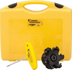 Kennametal - 3" Cut Diam, 1" Arbor Hole, 5mm Max Depth of Cut, 43° Indexable Chamfer & Angle Face Mill - 6 Inserts, OF.T64 Insert, Right Hand Cut, 6 Flutes, Through Coolant, Series KSOM - Americas Industrial Supply