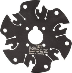 Kennametal - Arbor Hole Connection, 1/8" Cutting Width, 7/8" Depth of Cut, 3" Cutter Diam, 5/8" Hole Diam, 6 Tooth Indexable Slotting Cutter - KVNS Toolholder, OD 3118.. Insert - Americas Industrial Supply